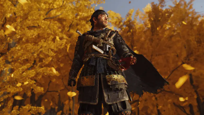 Ghost of tsushima yellow scene